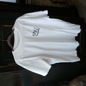 RVCA White Crewneck Graphic T Shirt Size L Artist Network Program